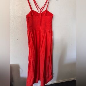 Universal Thread Strapless Red Dress